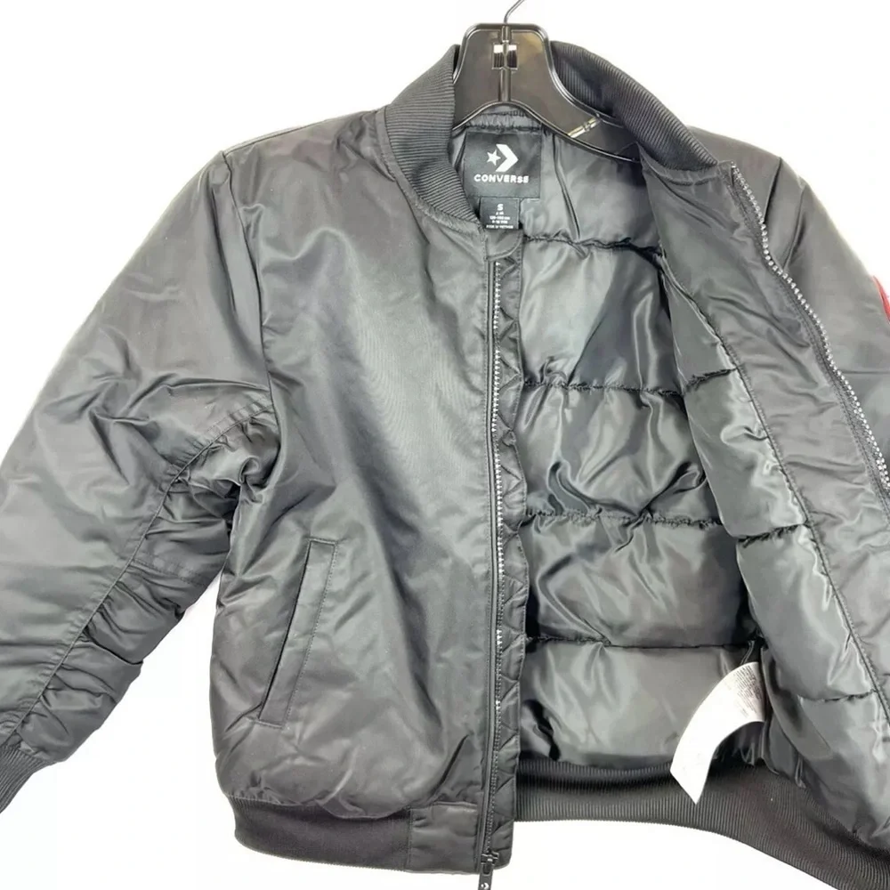 Converse Youth Boy’s Black Winter Coat Size Small